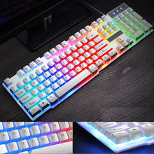 GX50 Keyboard 3 Color/Rainbow LED Backlit USB Wired PC Desktop Laptop Computer Professional Gaming Keyboard 2024 - buy cheap