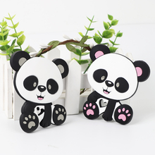 TYRY.HU-mordedores de silicona con forma de Panda de dibujos animados, collares de chupete de calidad alimentaria para bebé, 1 unidad 2024 - compra barato
