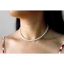 Elegant Silver 925 Jewelry Classic Temperament Wedding Necklace 6mm Shell Pearl Highlight925 Sterling Silver Chain for Women 2024 - buy cheap