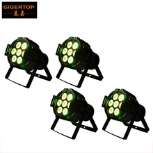 Aluminum Case 4pcs/lot 7x10W 4IN1 Led Par Light RGBW Mini Size Led Par Can Long Life Time Big Lens with Good Performance TIPTOP 2024 - buy cheap