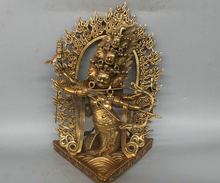 Estatua de bronce de cuerpo de serpiente del señor del infierno, estatua de decoración de Fábrica de bronce de 12 pulgadas de China, Tibet, Rahula 2024 - compra barato