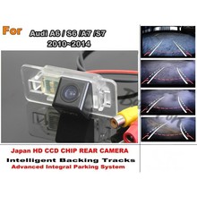 For Audi A6  S6 A7 S7 2010 ~ 2015 Car Rear View Camera reverse Backup Parking Camera LED Night Vision Waterproof Wide Angle 2024 - buy cheap