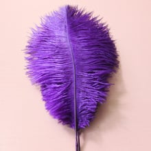 50Pcs 6-8''(15-20cm) High Quality New Style Real Natural purple  Ostrich Feathers Wedding Decoration 2024 - buy cheap