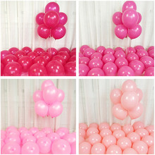 10pcs 12inch Pink Matte Thick Round Balloons Adult Weeding Ballon Birthday Party Decorations Kids Globos Air Ball Latex Balloons 2024 - buy cheap