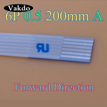 2-500 pçs/lote New FFC FPC plano flexível cabo 0.5 milímetros arremesso 6 pin Frente Comprimento 200 milímetros de Largura 3.5 milímetros de Fita Flex Cable Frete Grátis 2024 - compre barato