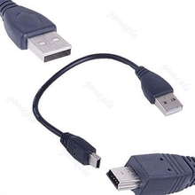 Новый USB короткий 2,0 A штекер к мини 5 Pin B кабель для зарядки и передачи данных адаптер шнура 2024 - купить недорого