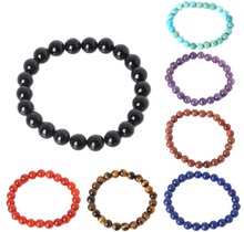 6/8/10mm Natural Stone Bracelets Amethysts Quartzs Lapis Lazuli Stretch Yoga Beaded Bracelets Bangles pulseras mujer 2024 - buy cheap