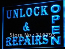 i165 OPEN Unlock Repairs Shop Lock NR LED Neon Light Sign On/Off Switch 20+ Colors 5 Sizes 2024 - buy cheap