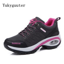 Women Hiking Shoes Outdoor Trekking Sports Climbing Boots Height Increasing Sneakers Anti-skid Walking Trainers Camping 2024 - buy cheap