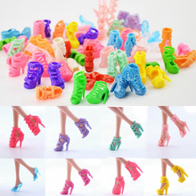 NK-10 pares de zapatos para muñeca Barbie, bonitos y coloridos, con diferentes estilos, juguete para bebé de alta calidad 2024 - compra barato