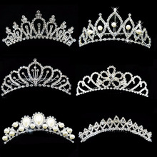 Acessórios Para o Cabelo De Noiva de luxo Bridal Jóias Cabeça Cabelo Tiaras E Coroas Meninas Mulheres Da Dama de Honra Da Noiva Coroa Tiara Pente 2024 - compre barato