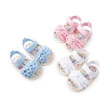 2020 Summer Baby Girls Fist Walkers Cute Floral Cotton Cloth Shoes Soft Sole Infant Baby Shoes 2024 - buy cheap