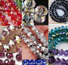 free shipping 4MM 6MM 8MM 10MM multicolor Mixed Glass  Beads Faceted Rondelle oval Bead spacer new arrival crystal 2024 - buy cheap