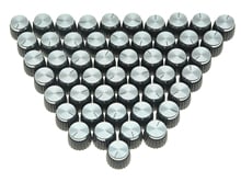 KAISH Pack of 50 Guitar Amplifier Knobs Black/Silver Cap fits Marshall AMP Amplifiers 2024 - buy cheap