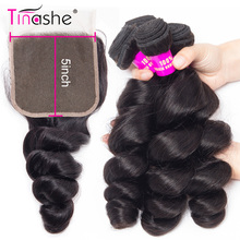 Tinashe-aplique de cabelo brasileiro com fecho, ondulado, 5x5, 3 mechas com fecho 2024 - compre barato
