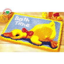 Handmade carpet Knitting needles Latch hook rug kits Cartoon Duck cross-stitch Carpet embroidery sets embroidery stitch thread 2024 - buy cheap