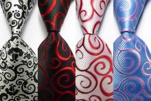 Nueva moda de Paisley, hombres corbata de 9cm conjunto de corbatas de seda negro rojo azul blanco tejido JACQUARD 100% seda los hombres de corbata 2024 - compra barato