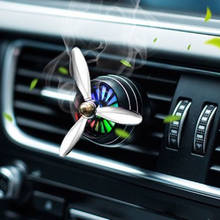 LED Air Freshener for Car Styling Auto Interior Parts Accessories Perfume Aroma Diffuser Clip Air Condition Vent Decoration 2024 - buy cheap