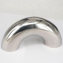 Tube O.D 38mm 45mm 51mm 57mm 304 Stainless Steel Sanitary Weld 180 Degree Bend Elbow Pipe Fitting For homebrew Dairy Product 2024 - buy cheap