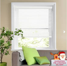 FREE SHIPPING MADE TO MEASURE WHITE WOOD WOODEN VENETIAN BLINDS REAL WOOD 2024 - buy cheap