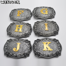 WesBuck Brand Letters F H I J K L M N O P R S T U W Y Belt Buckles 2024 - buy cheap