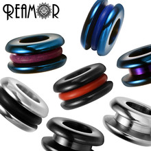 REAMOR Black Blue Metal Bead Stainless steel 6mm Hole Round Charm Spacer Beads for Jewelry Making DIY Bracelet Paracord Knife 2024 - buy cheap
