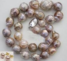 Жемчужное ожерелье KASUMI, серьги из стерлингового серебра 45 см 2024 - купить недорого