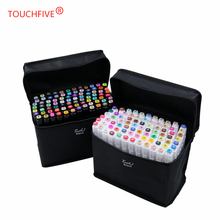 Touchfive 30 cores conjunto de marcadores de arte dupla cabeça artista esboço álcool oleoso baseado marcadores para colorir animação manga 2024 - compre barato