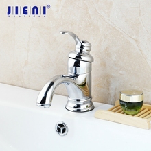 JIENI Chrome Polish Bathroom Free Shipping Chrome Stainless Steel Basin Sink Mixer Vessel Tap Faucet Chinese Teapot Style 2024 - buy cheap