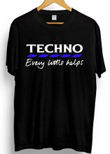 Techno Slogan T-Shirt Tesco Funny Dance Music Underground Black Rave Men Fashion Short Sleeve O-Neck Cotton Print T Shirt 2024 - buy cheap