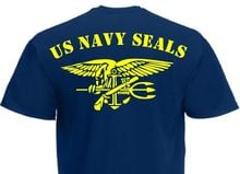 2019 New Summer Style Fashion T-shirt Camiseta T-Shirt US Army Navy Seals Impreso en la espalda! Ancla & Aguila USMC 2024 - buy cheap