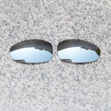 E.o.s lentes de substituição, com polarização melhorada para óculos de sol oakley juliet-prata cromada, espelhado 2024 - compre barato