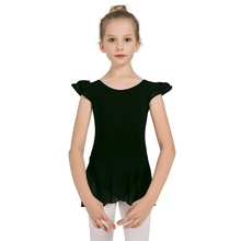 Vestido de balé para meninas, roupa de dança infantil fofa para meninas, trajes para balé com malha preta, 2018 2024 - compre barato