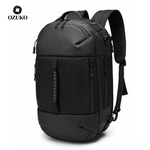 OZUKO Male Multifunctional Black 15.6 inch Laptop Backpack Men Waterproof Large Capacity Backpacks Travel Bags Mochila New 2019 2024 - buy cheap