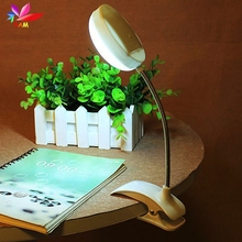 Olho-cuidado flexível clip-on lâmpada de mesa led braçadeira leitura estudo cama portátil mesa luz brilhante ultra brilhante led bateria 2024 - compre barato