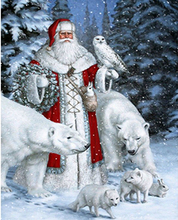 DIY 5D Full Square Santa Claus Diamond Painting Embroidery Cross Stitch Diamond Mosaic Home Decor 2024 - buy cheap