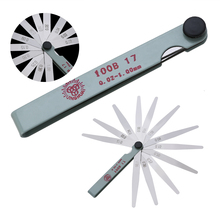 100mm 0.02- 1.0mm Thickness Metric Feeler Gauge 17 Blades Carbon Steel Gauge for Spark Plug Gap Valve Tappets Measure Tool 2024 - buy cheap