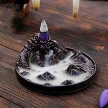 Home Fragrance Stand Incense Burner Stick Holder Censer Incense Cones Burner Backflow Cone Aroma Burner Ceramic Monk New Craft 2024 - buy cheap