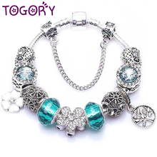 Togory pulseira girassol clássica, pulseira prateada antiga encaixa fina para mulheres joias 2024 - compre barato