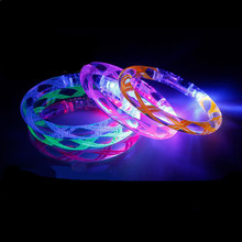 Glowing/LED/Flash/Light Up Bracelet 30pcs/lot Plastic Led Wristband For Party Club Thread Colorful Bracelet Toy Girl Boy Gift 2024 - buy cheap