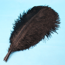 50 Uds pluma de avestruz color negro alta calidad 45-50cm 18-20 pulgadas plumaje de avestruz boda rendimiento arte penachos Decoración 2024 - compra barato
