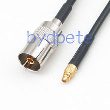 IEC DVB-T TV PAL female to MMCX male RG174 cable jumper pigtail 4inch~10FT 2024 - buy cheap