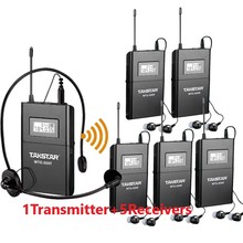 Takstar WTG-500/WTG 500 Wireless Acoustic Transmission System 100m operating range 1 Transmitter+5 Receivers+1 MIC+5 earphone 2024 - buy cheap