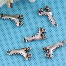 Vintage Silver Roller Ckates Charms Pendant For Jewelry Making Bracelet Necklace Crafts Handmade Accessories Gifts Hot Sale Z417 2024 - buy cheap