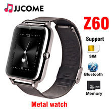 Z60 Smart Watch Sim Card TF Bluetooth Call Watches Metal stainless Steel Sport Band MP3 Play 1.5inch Smartwatch For Android IOS 2024 - buy cheap