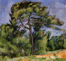 Arte impresivo el gran pino Paul Cezanne, pinturas para decoración del hogar hechas a mano de alta calidad 2024 - compra barato