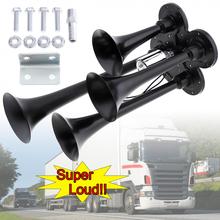 12V 178DB Universal Super Loud Black Four Car Trumpet Electronically Controlled Car Air Horn for Cars /Trucks  / Motorcycles 2024 - buy cheap