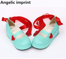 Angelic imprint woman mori girl lolita cosplay shoes lady high trifle heel wedges pumps women princess dress single shoes 33-47 2024 - buy cheap