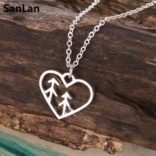 SanLan Pine Tree necklace Adventure Awaits 2024 - buy cheap