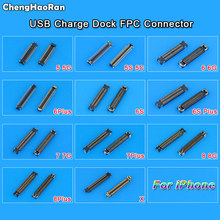 ChengHaoRan USB Charger Dock Port FPC Connector Plug on Main Board Motherboard Repair For iPhone 5 5S 5C 6 6S 6SP 7G 7 8 Plus X 2024 - buy cheap